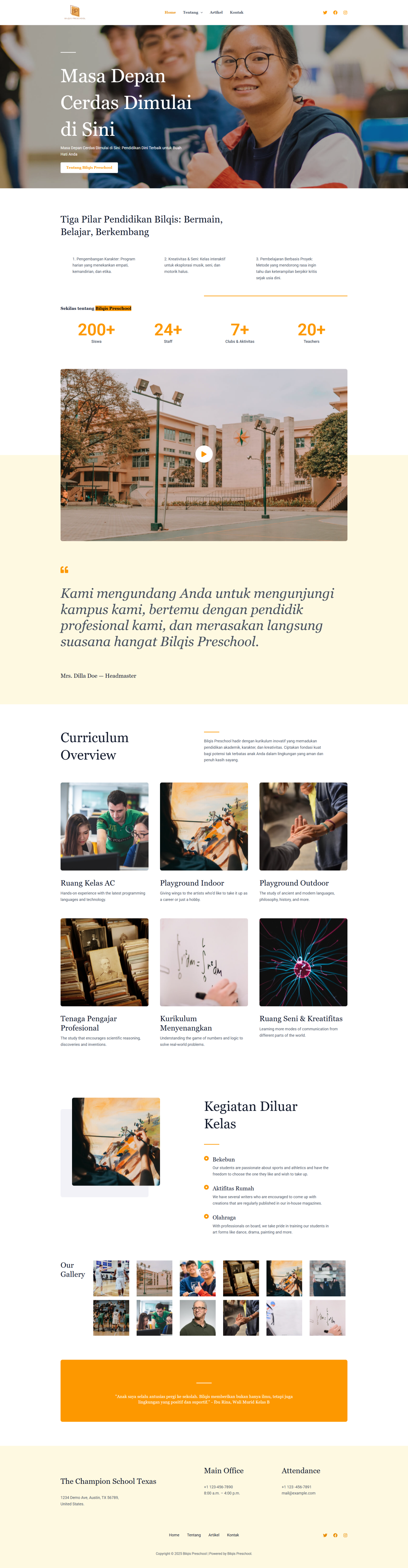 Beranda - Bilqis Preschool